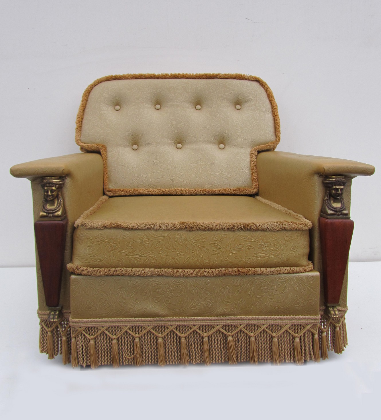 golden, empire, style, chair, fauteuil, armchair, gouden